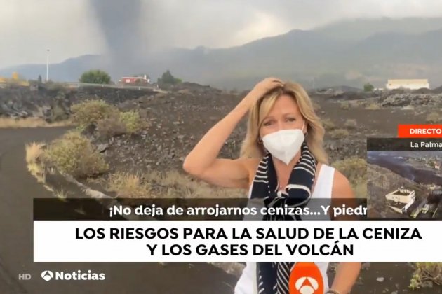 Susanna Griso pelo volcán Antena 3