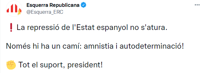 erc retencion puigdemont reaccion