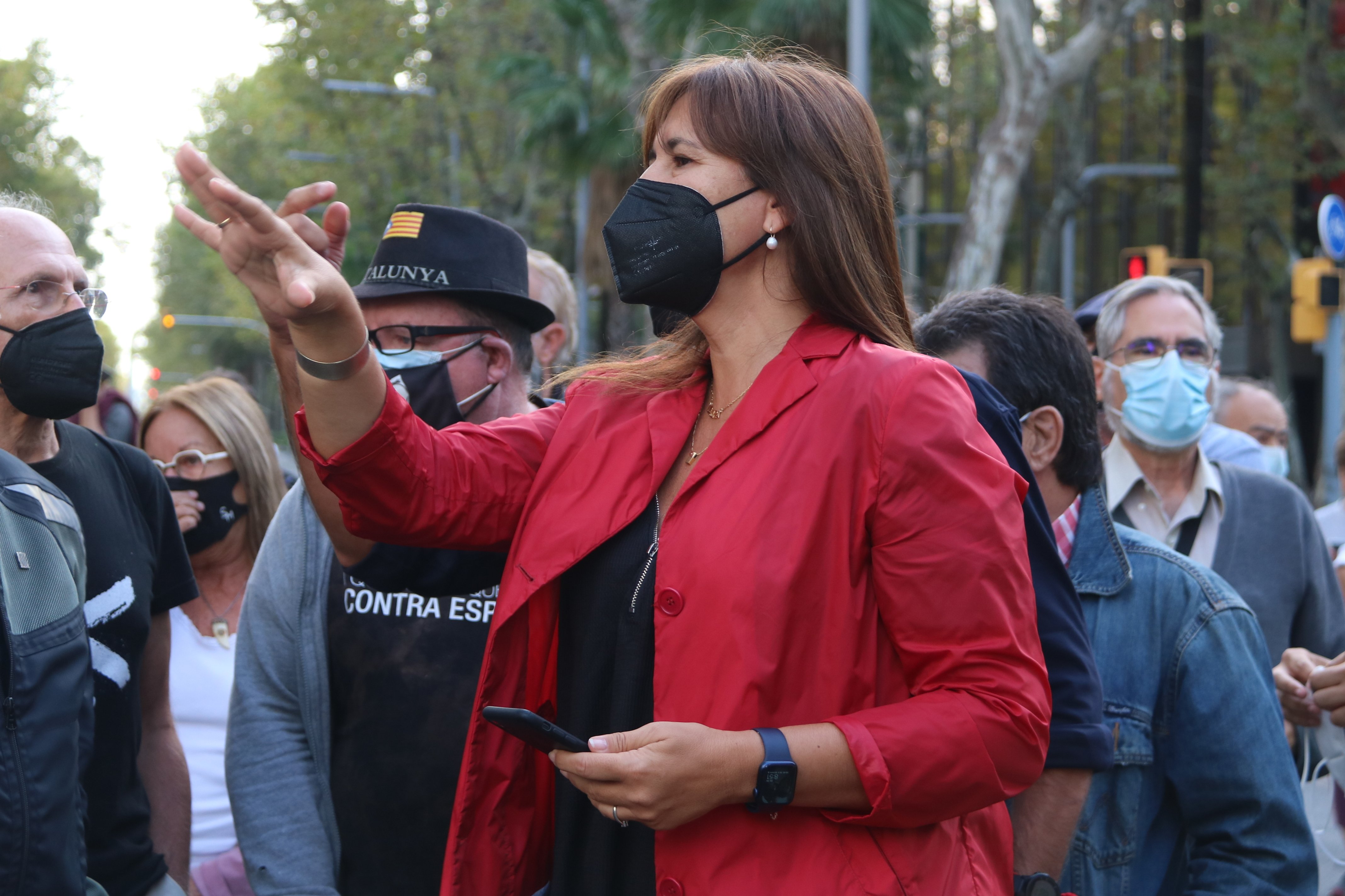 La declaració institucional de Borràs per la detenció de Puigdemont