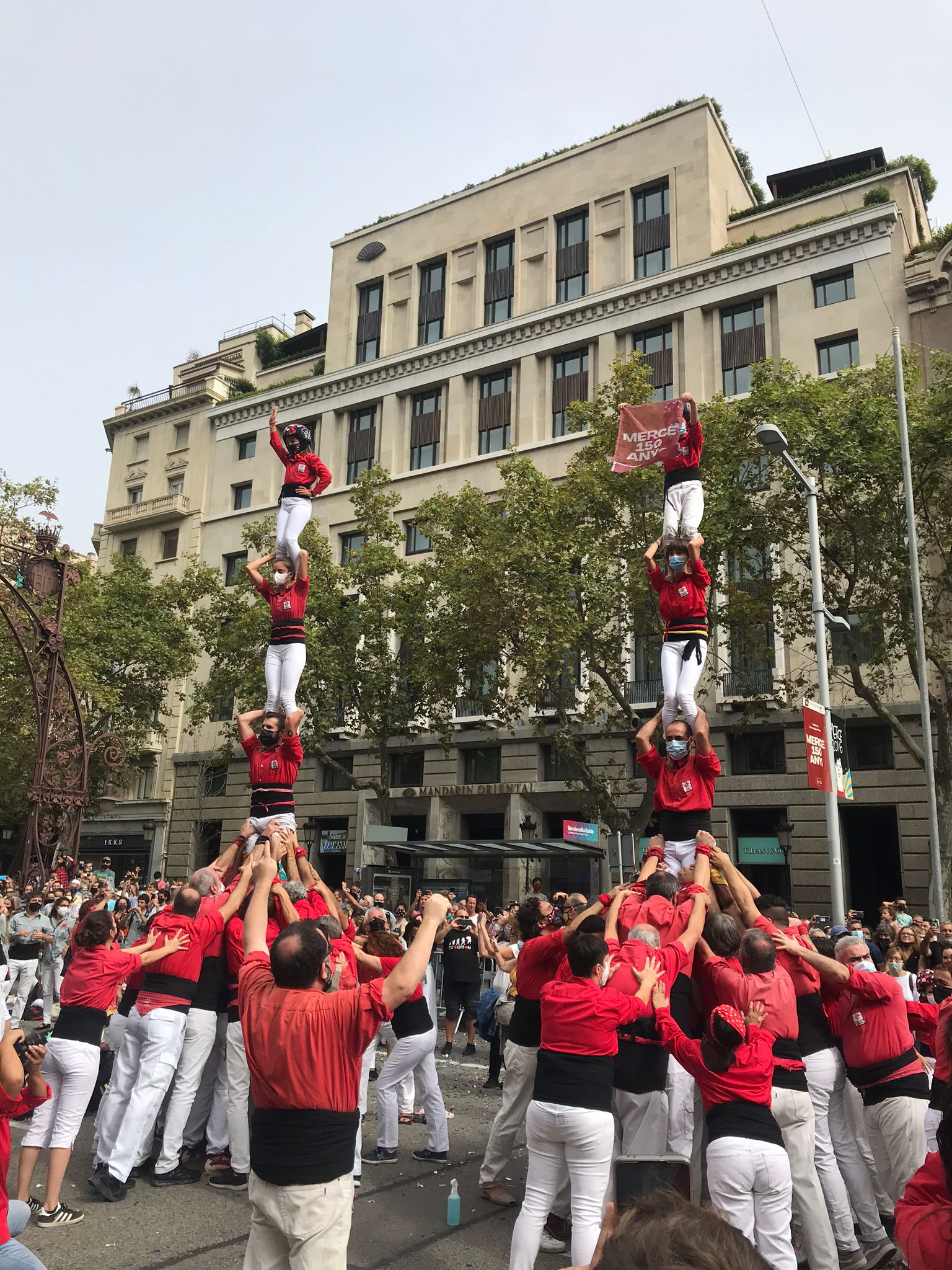 Vuelven los castells a Barcelona después de un año y medio