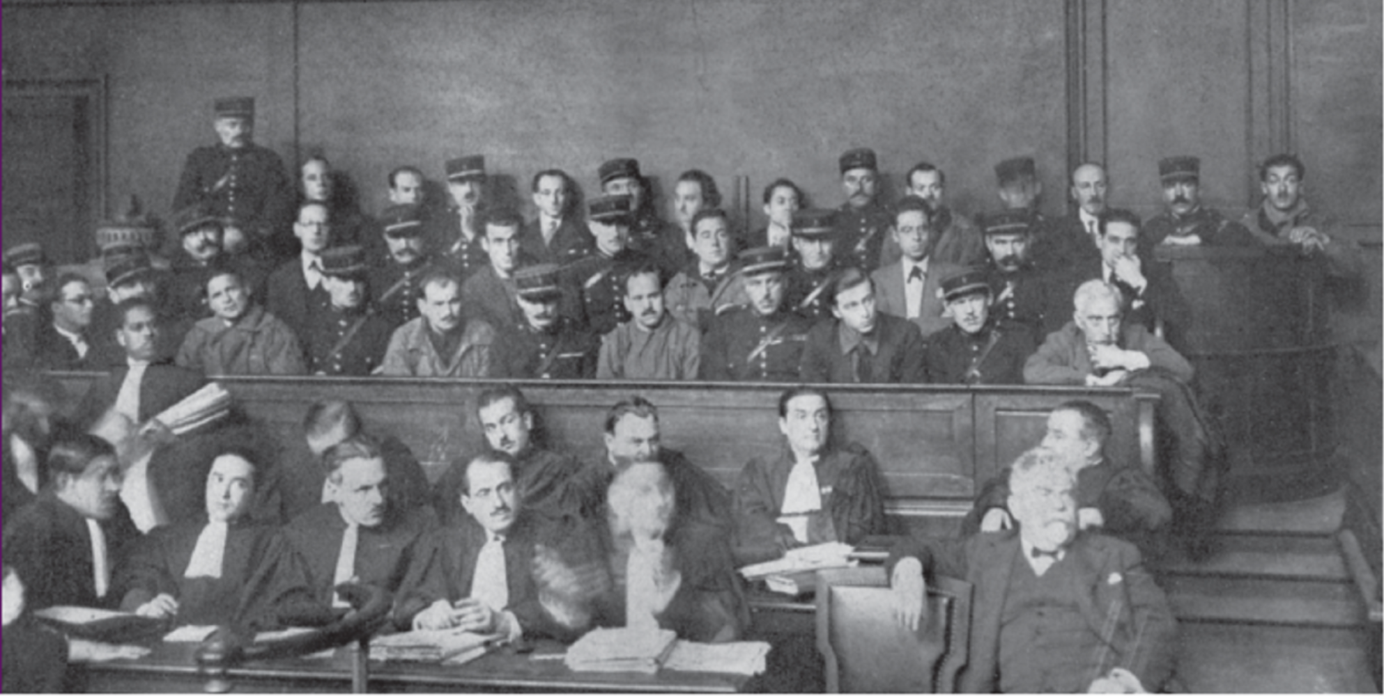 Francesc Macià durante el juicio de París (enero, 1927). Fuente Archivo de ElNacional 