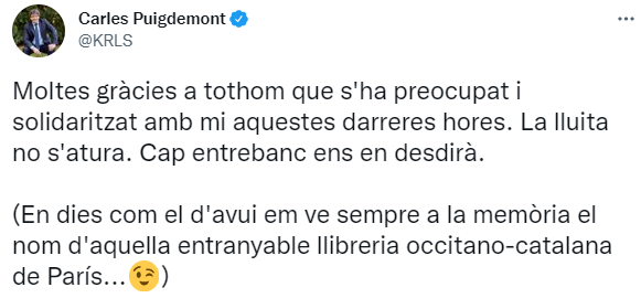 puigdemont tuit