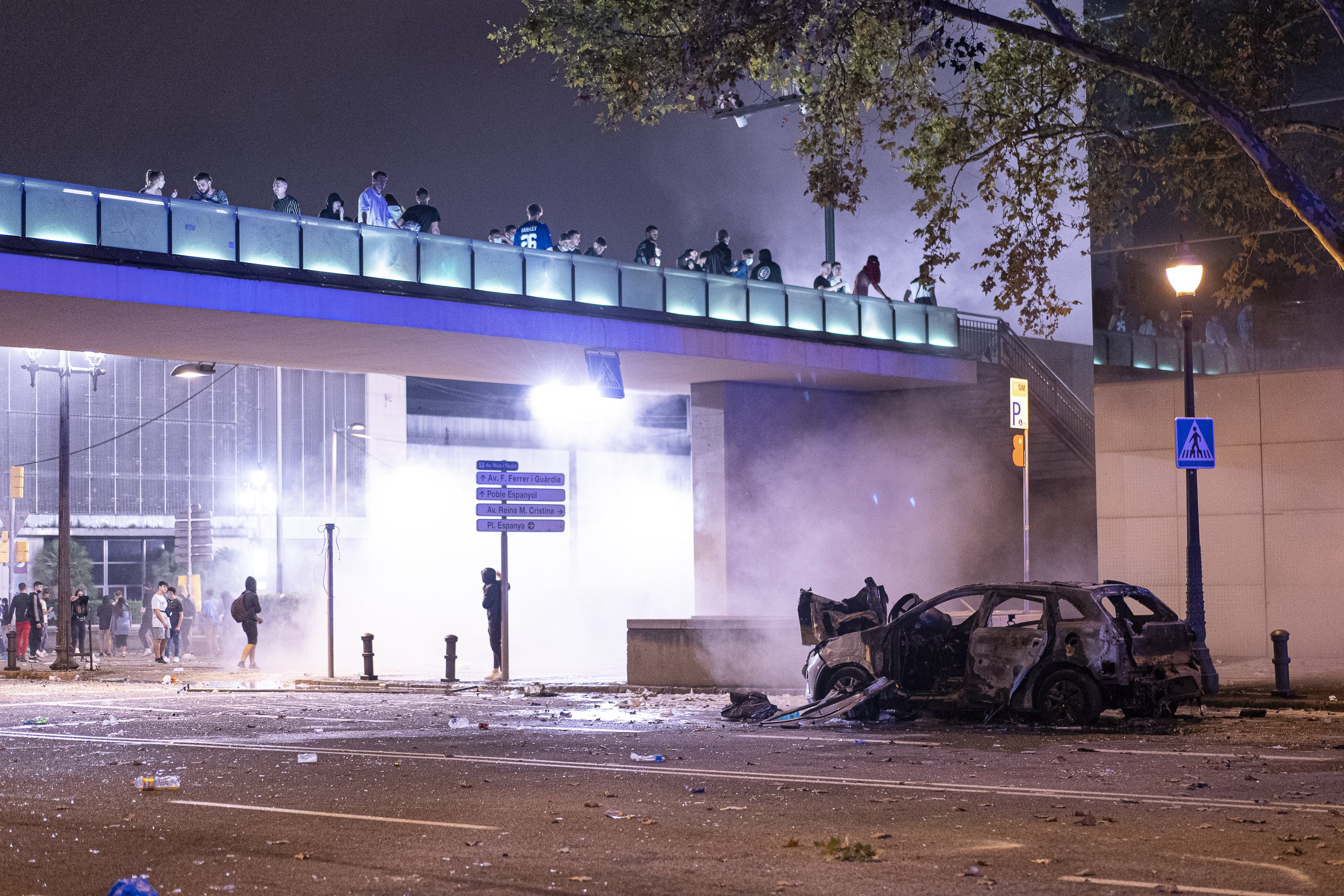 Petición de castigo severo por los disturbios de la Mercè 2021: un acusado se enfrenta a 7 años de prisión