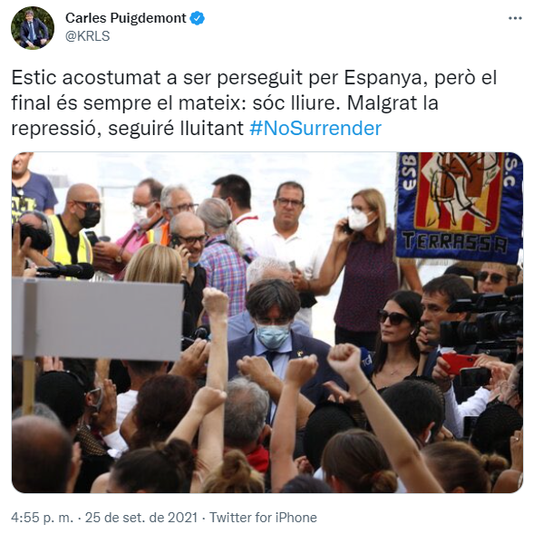 tuit carles puigdemont