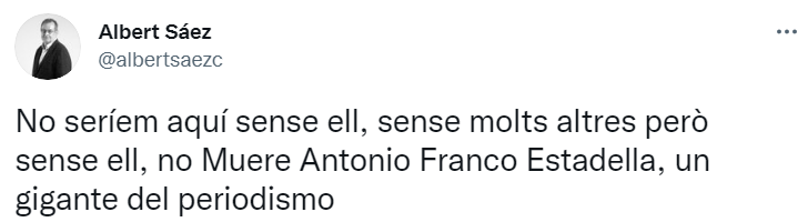 TUIT albert saez mort antonio franco