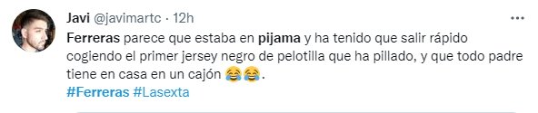 Ferreras pijama twitter