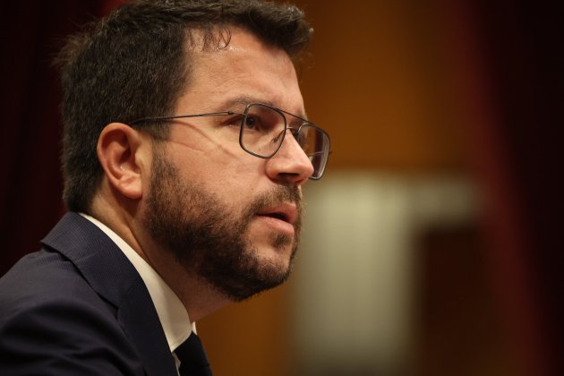 El president del Govern, Pere Aragonès, ple del Parlament, debat de politica general faristol - Sergi Alcàzar