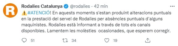 TUIT rodalies vaga