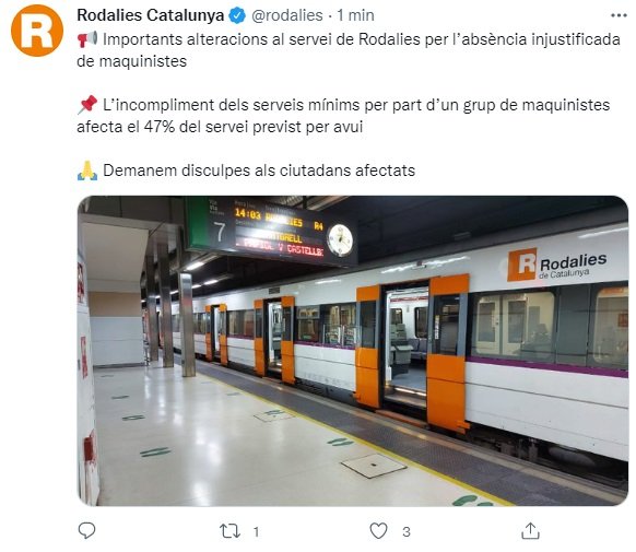 TUIT rodalies vaga TUIT rodalies vaga