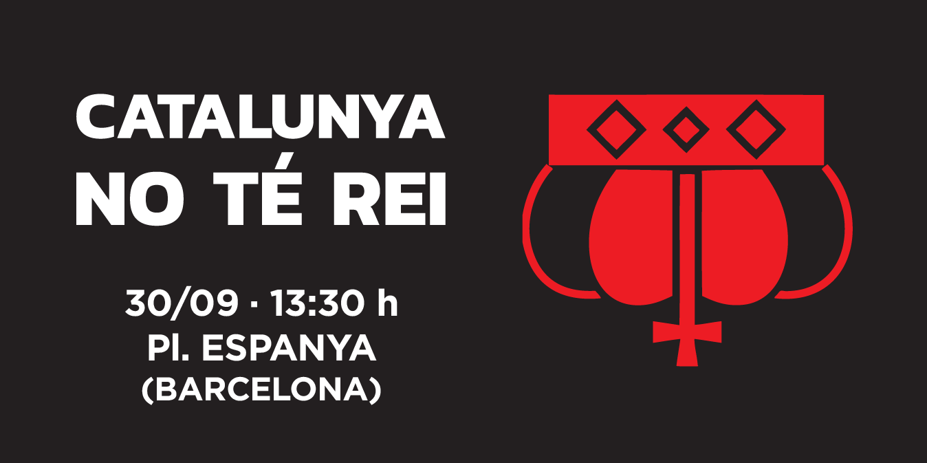 Protesta independentista rei Felipe VI Protesta independentista rei Felipe VI