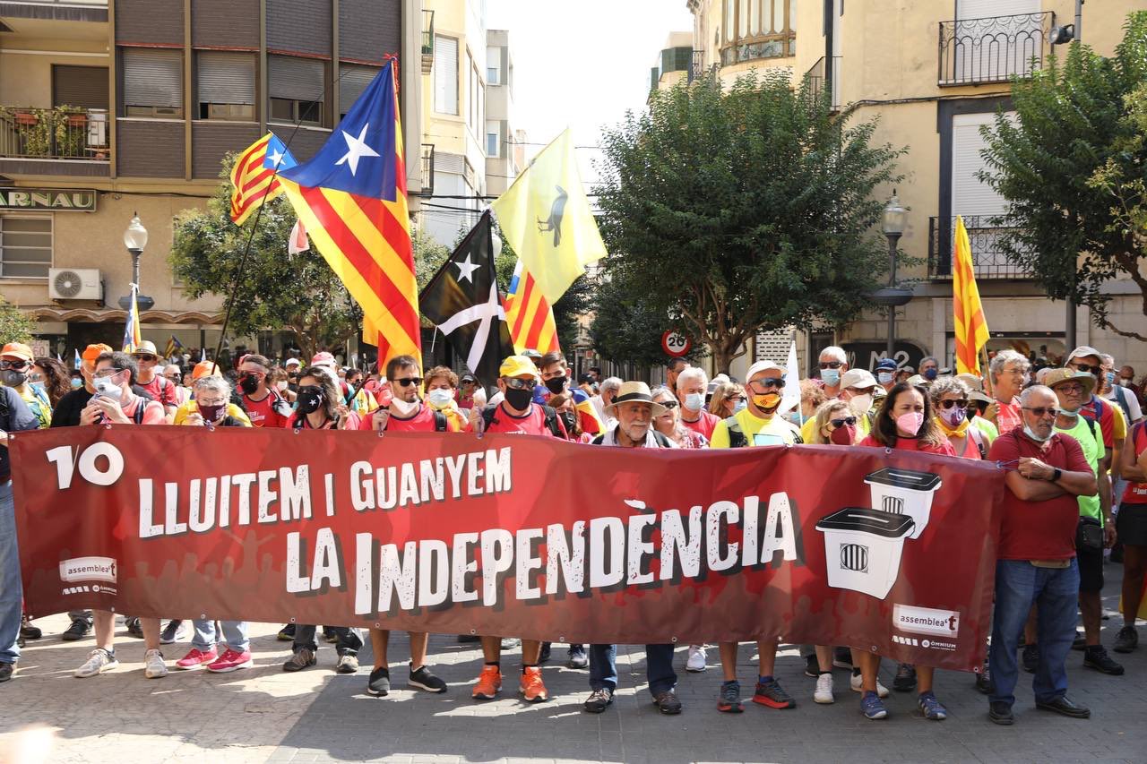 Inédita marcha independentista de Vinaròs a las Terres de l'Ebre