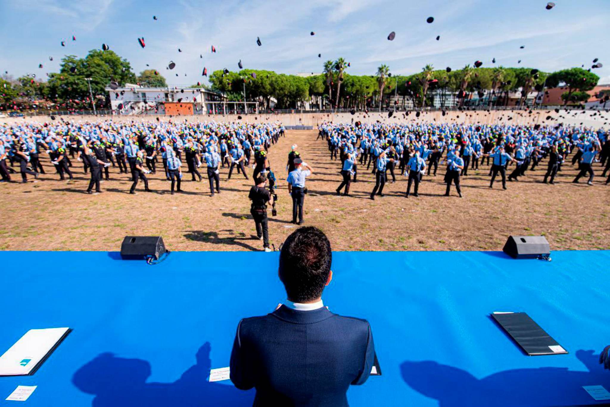 Pere Aragonès graduación policias catalumya