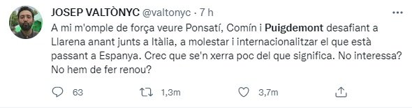 TUIT Valtonyc Puigdemont