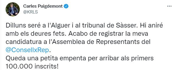 Puigdemont consell tuit