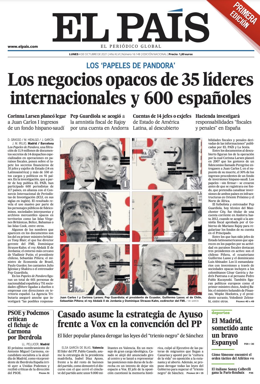 EL PAIS 4 octubre EL PAIS 4 octubre