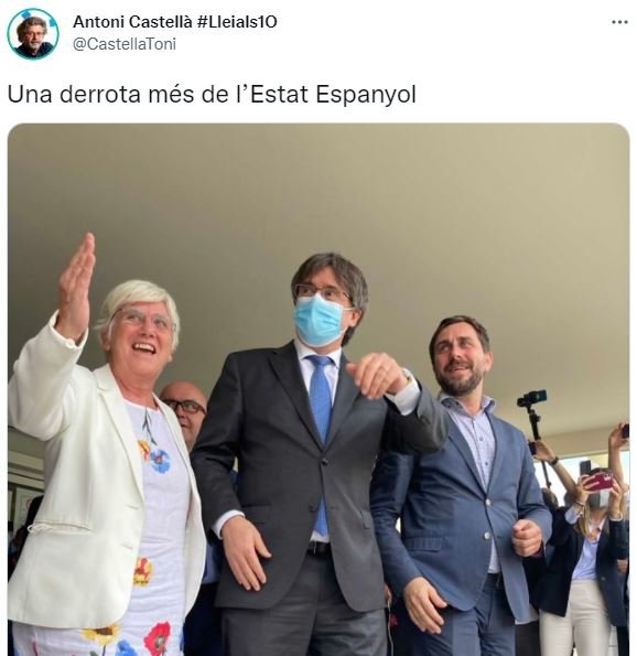 TUIT Antoni Castellà Demòcrates Llibertat Puigdemont