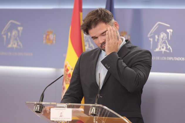 Gabriel Rufián rueda de prensa Europa Press