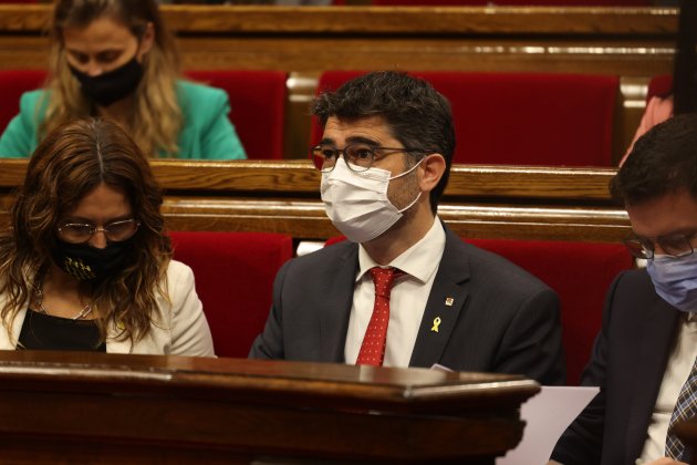Laura vilagrà, Jordi Puigneró, sesion de control al parlament - Sergi Alcàzar