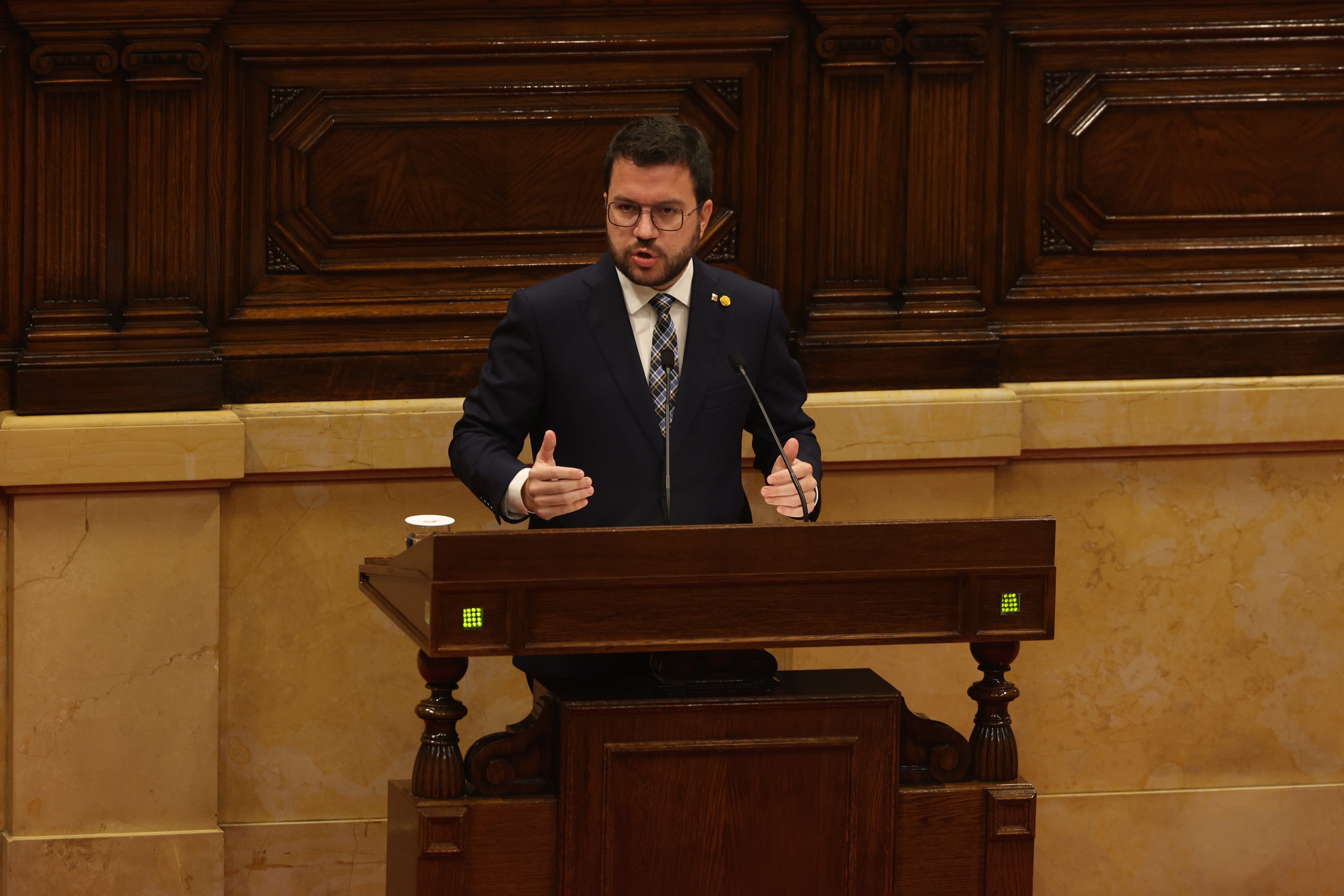 Faristol, Pere Aragonès, sesión de control al Parlament, covid - Sergi Alcàzar