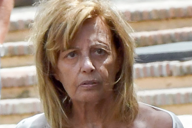 María Teresa Campos amb un aspecte descurat