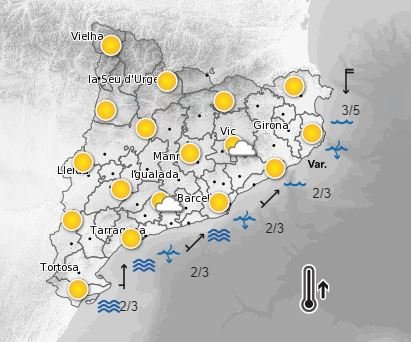Meteocat predicción 8 octubre