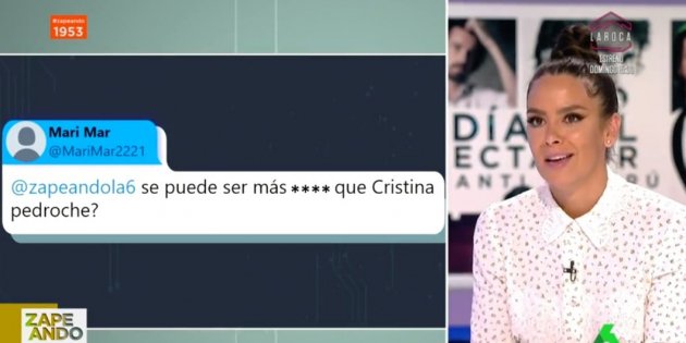 cristina pedroche insultos zapeando