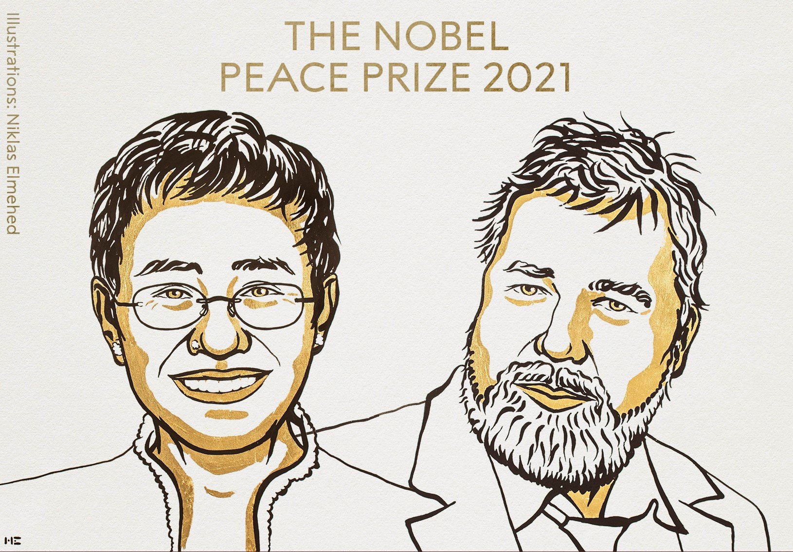 Los periodistas María Ressa y Dmitry Muratov, premios Nobel de la Paz