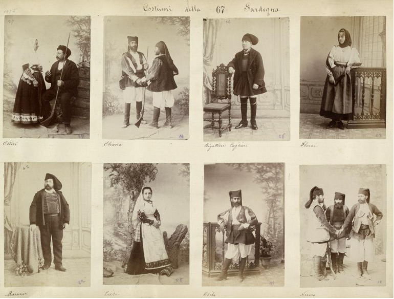 Fotografies vestuaris tradicionals de Sardenya. Font Arxiu d'ElNacional