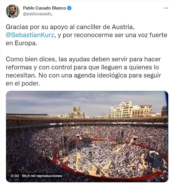 sebastian kurz TUIT CASADO