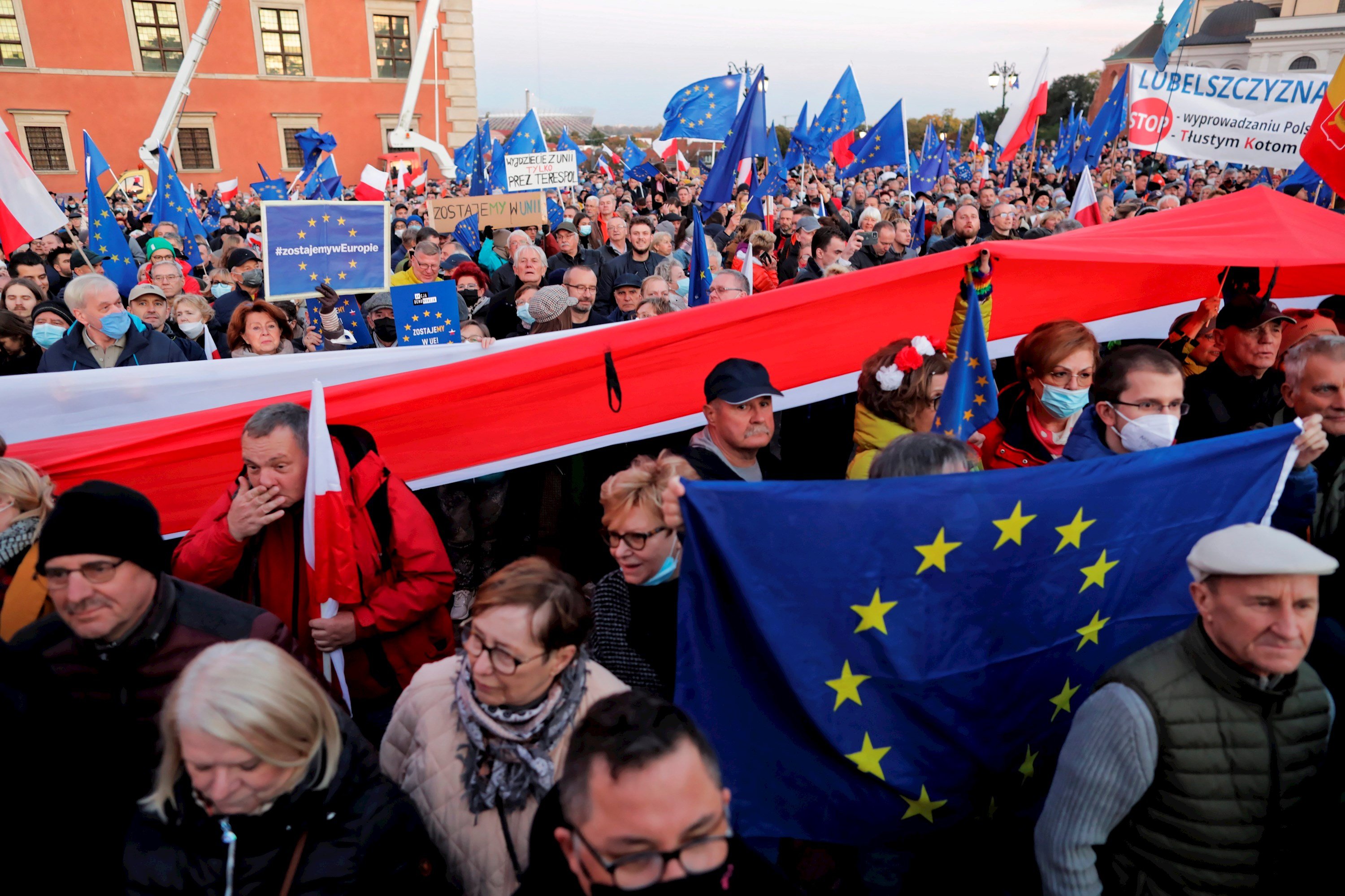 manifestacion polonia pro UE / efe
