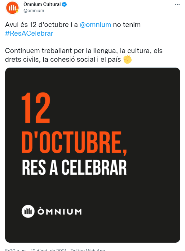 Òmnium res a celebrar