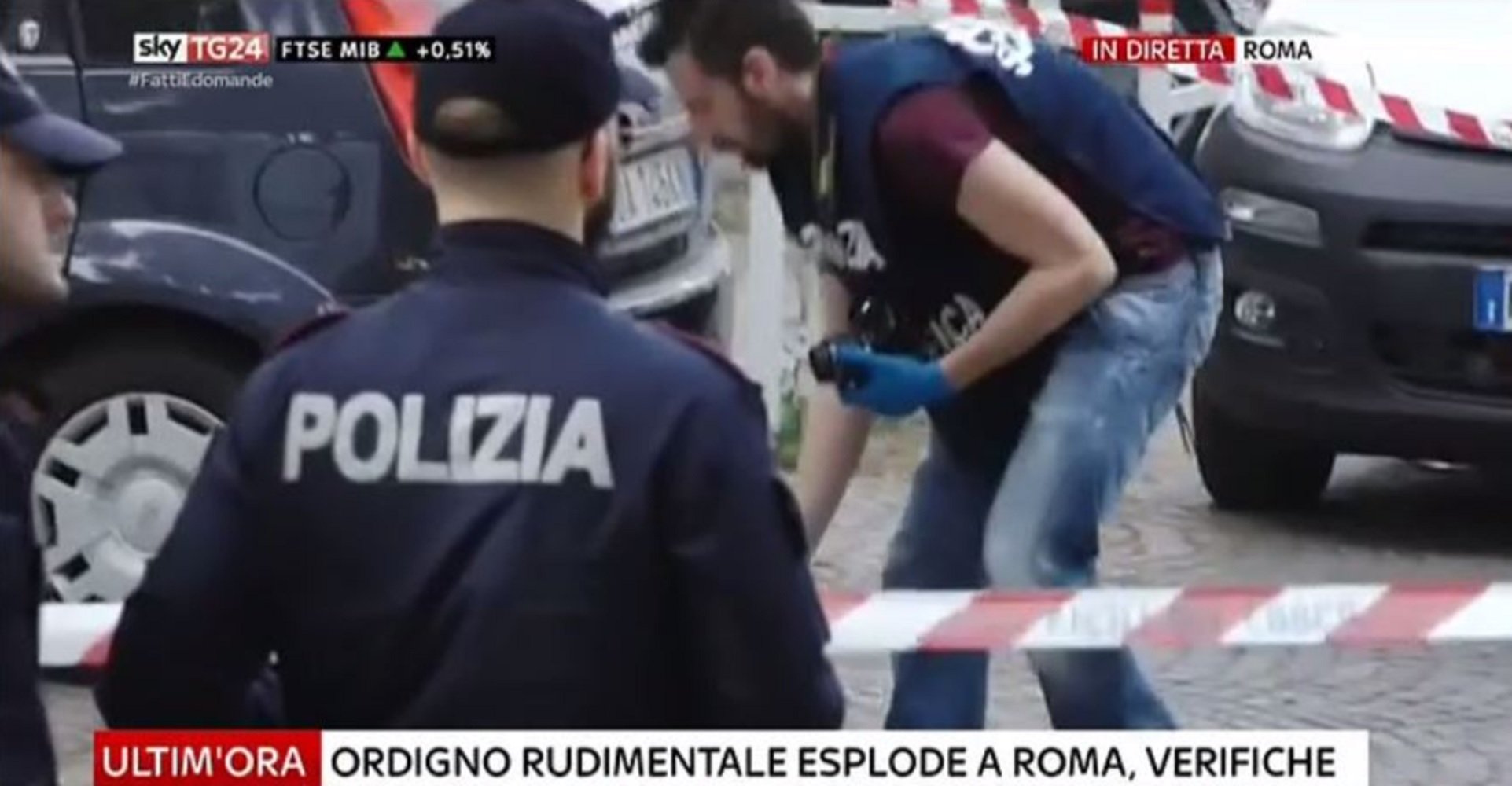 Explosión en Roma cerca de una oficina de correos