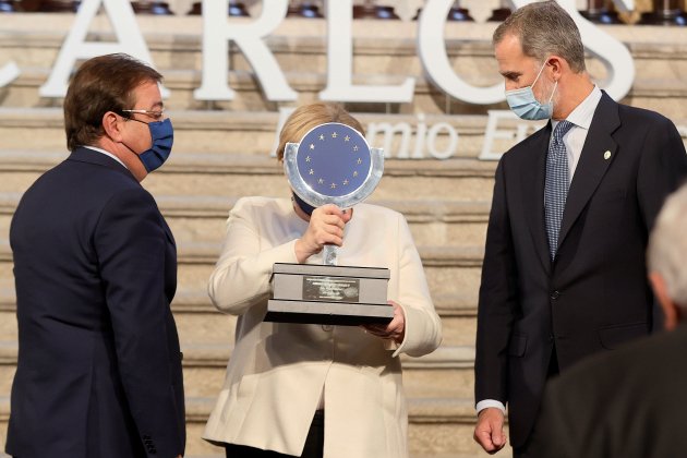 Felipe y Angela Merkel EFE