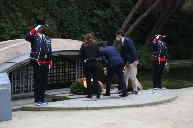aragones, vilagrà, puigneró govern homenaje lluis companys montjuic fossar pedrera Montse Giralt