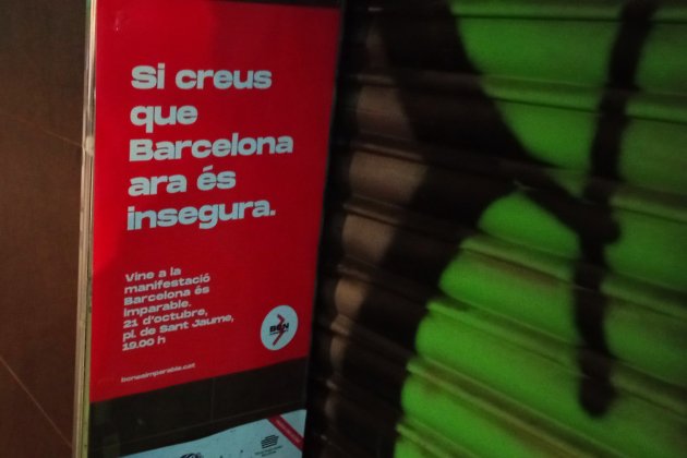 barcelona imparable cartel manifestacion foto jordi palmer