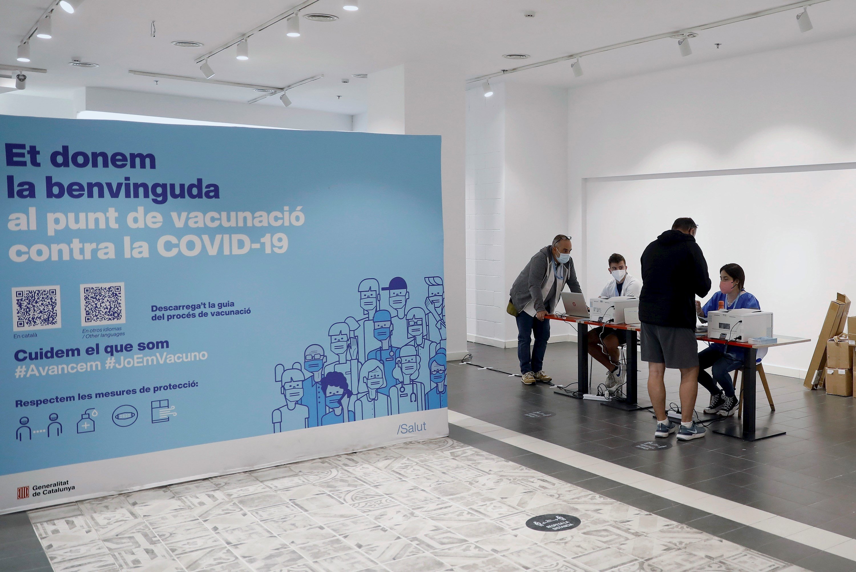 Els ingressats per covid continuen a la baixa