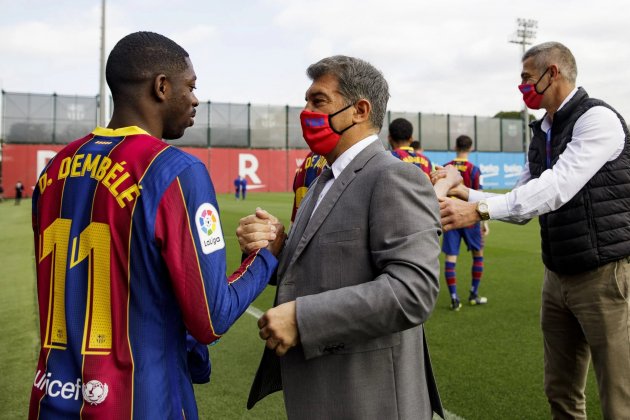 Dembele Laporta Barca FC Barcelona