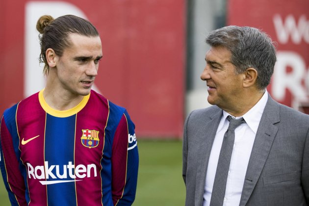 Laporta Griezmann Barca FC Barcelona Laporta Griezmann Barca FC Barcelona