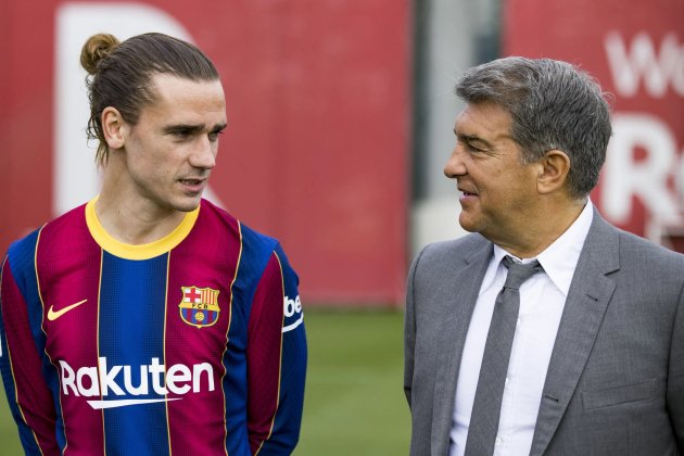 Laporta Griezmann Barca FC Barcelona