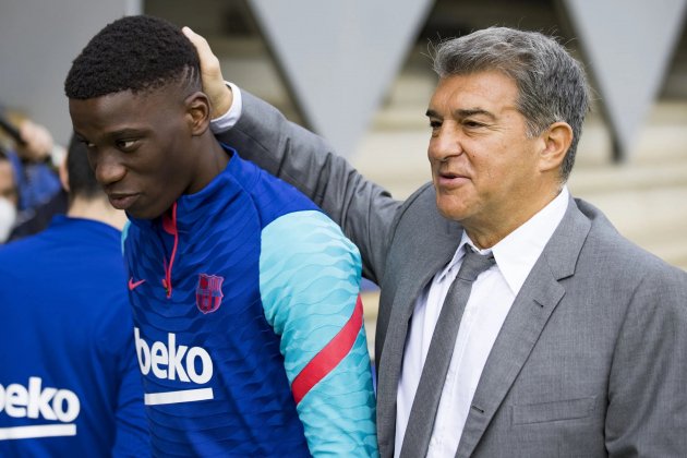 Laporta Ilaix Moriba Barca FC Barcelona