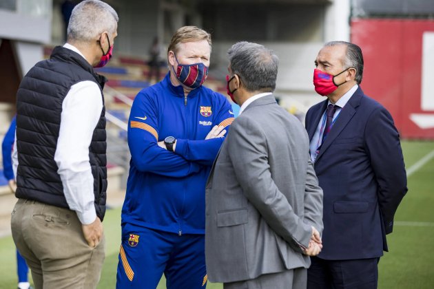 Laporta Koeman Yuste Barca FC Barcelona