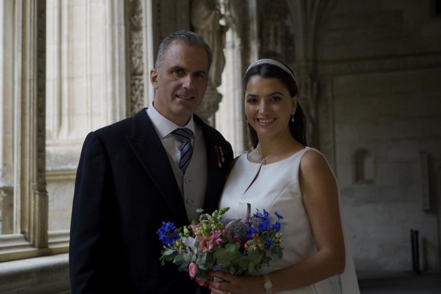 Javier Ortega Smith y su mujer Paulina Sánchez del Río Europa Press