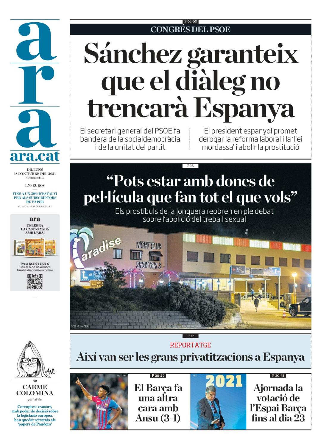 ARA 18 octubre ARA 18 octubre