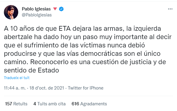 tuit pablo iglesias eta