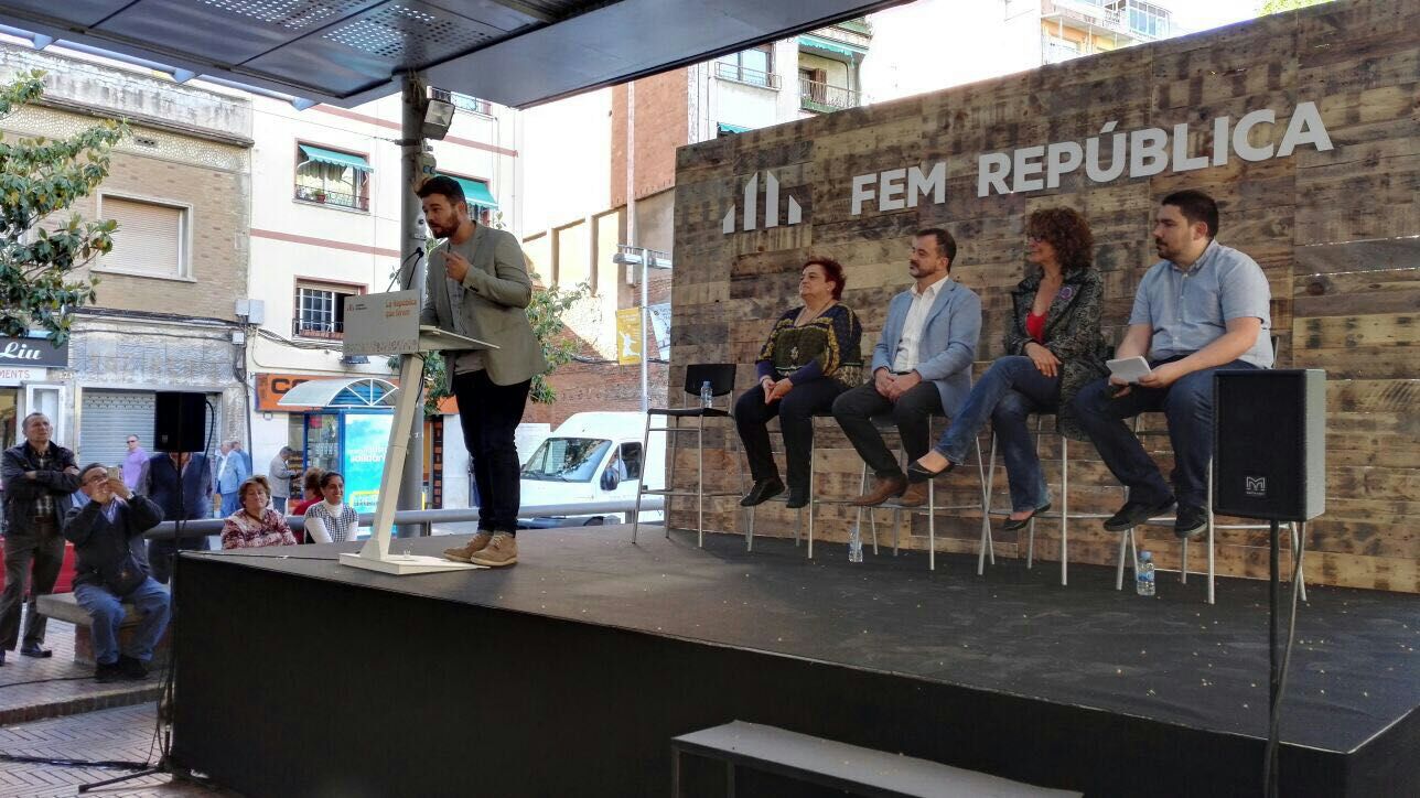 Rufián se mete en el bolsillo Nou Barris