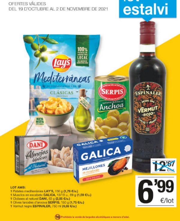 Pack aperitiu Bonpreu