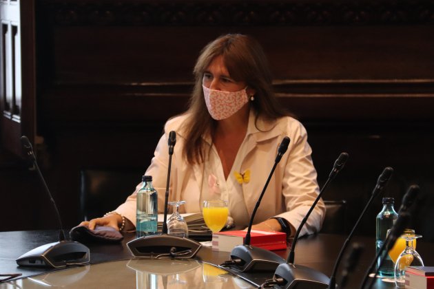La presidente del Parlament, Laura Borràs en la reunión de la mesa - ACN La presidente del Parlament, Laura Borràs en la reunión de la mesa - ACN
