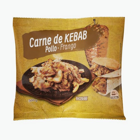 Farcit de kebab d'Hacendado a la venda a Mercadona