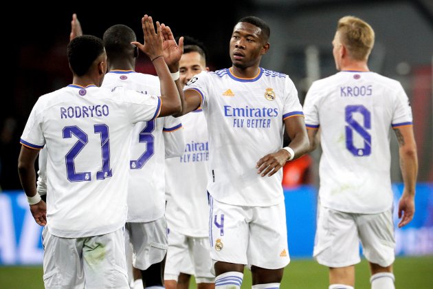 Celebracion Real Madrid Rodrygo Alaba EFE