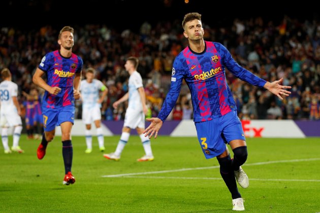 Gerard Pique gol Barca Dinamo Kiev EFE Gerard Pique gol Barca Dinamo Kiev EFE